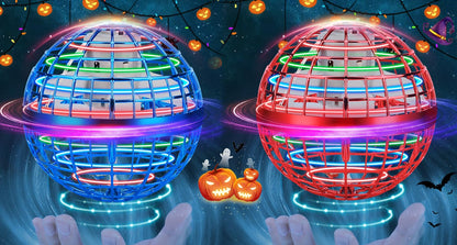 Junywell Flying Orb Ball Toys, Hand Controlled Flying Orb Magic Ball, RGB Led Lights Boomerang Spinner, Drone Cool Toys for 6 7 8 9 10 11 12+ Years Old Boy Girls Birthday 2-Pack
