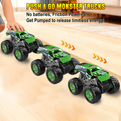 Bugrtarey Take Apart Monster Truck Toys for 3 4 5 6 7 8 Year Old Boys, STEM Educational Building Toys with Electric Drill & Storage Box, Kids Toys Christmas Birthday Gifts for Boys Girls Toddlers