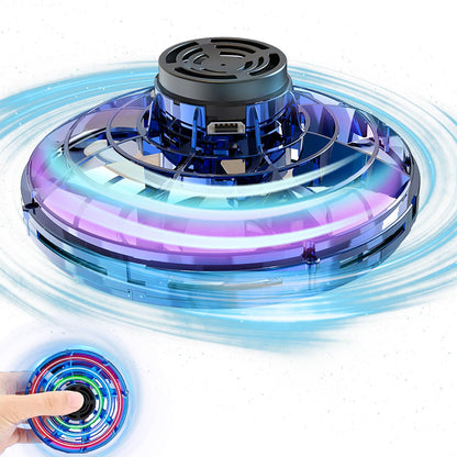 GoolRC Flying Spinner Mini UFO Drone Flying Fidget Spinner Hover Boomerang Fidget Spinner Hand Controlled Mini Drone for Teens Adults Indoor Outdoor Flying Toy