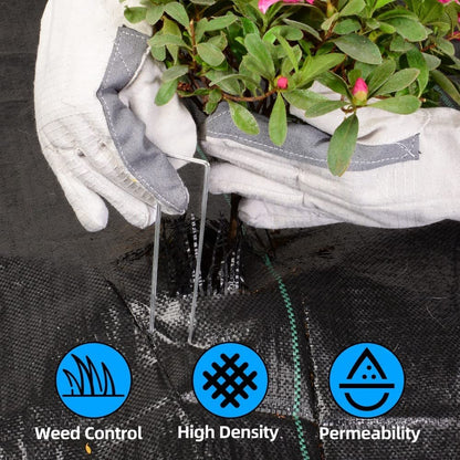 LAVEVE 3FT x 100FT Weed Barrier Landscape Fabric, 3.2oz Premium Heavy Duty Garden Cloth, Ground Cover for Gardening, Farming