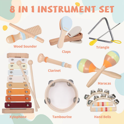 YHHYTOY Montessori Baby Toys Set for 9-18 Months, Infant Sensory Toys Color Learning and Musical Enlightenment