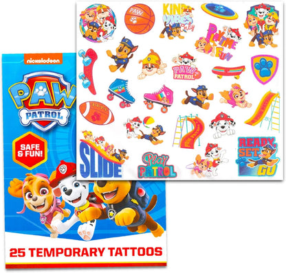 Paw Patrol Mini Backpack Set - 4 Pc Bundle of 11" Chase, Marshall and Rubble Bag, Water Bottle and More School Supplies for Kids