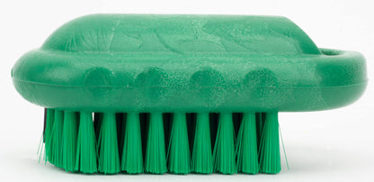 SPARTA 5 Inch Hand and Nail Brush with Stiff Center Bristles, Soft Outer Bristles, Larger Polypropylene Body, Color Coded Scrub Brush for Commercial Foodservice Use, Green