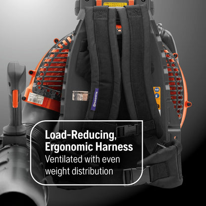 Husqvarna 580BTS Gas Backpack Leaf Blower, 75.6-cc 4.59-HP 2-Cycle Gas Leaf Blower, 1000-CFM, 47-N, 220-MPH Superior Blowing Capacity and Ergonomic, Ventilated Harness
