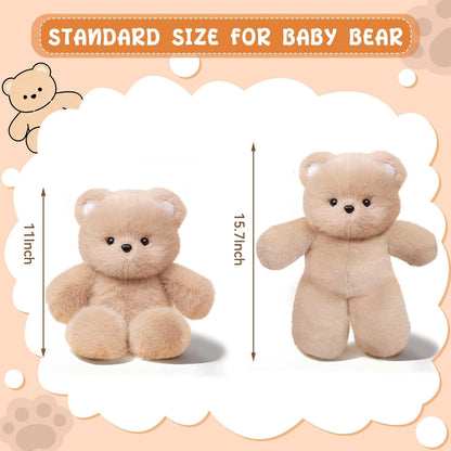 FPYWO Teddy Bear Stuffed Animal - 16 Inch Cute Teddy Bear Plush Toy Pillow for Kids & Adults, Huggable Easter Stuffed Animals Party Gifts Plush Toys, 0.66 lbs