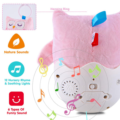 WOWOHAGE Baby Toys 0-6-12 Months, Plush Musical Toys, Cute Stuffed Animal Infant Toys with Light & Sounds, Roly-Poly Sensory Toy Birthday Gift for Newborn Boys & Girls