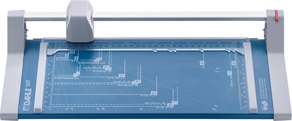 Dahle 507 Personal Rotary Trimmer, 12" Cut Length, 7 Sheet Capacity, Self-Sharpening, Automatic Clamp, German Engineered Paper Cutter