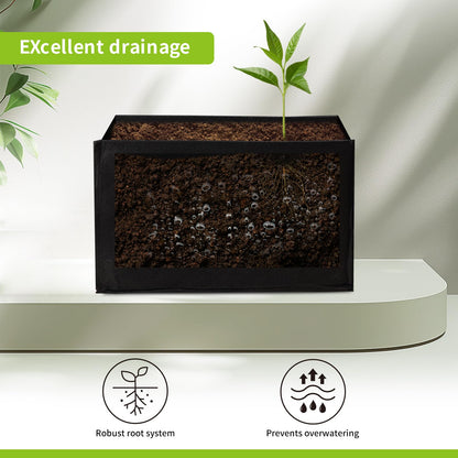 Encooldesty 2 Pack 2x2x1Ft 30 Gallons Fabric Raised Garden Bed,Garden Grow Bed,Raised Beds for Gardening,Raised Garden Beds Outdoor for Potato,Tomato,Vegetable and Fruits