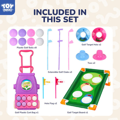TOY Life Kids Golf Clubs 3-5, Kids Golf Set, Toddler Golf Clubs,Toddler Golf Sets 3-4 Years