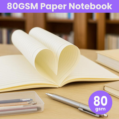 100 Pack A5 Notebooks Bulk, 8.3 x 5.5 inch Ruled Lined Kraft Composition Notebooks Bulk 10 Color Soft Cover Travel Journals for Students Classroom Office (Colourful,60 Pages 30 Sheets) (100, 10 Color)