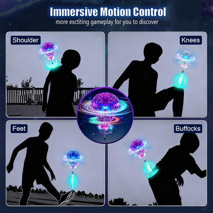 TrysGame 2025 Cosmic Globe,Hover Orb Toy with 3D Flips, Rechargeable Floating Spinner for 6 7 8 9 10 11 12 Years Old Boy&Girls Indoor/Outdoor (Purle)