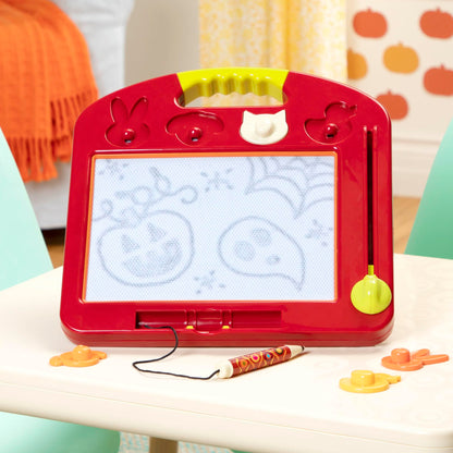 B. toys – Magnetic Drawing Board – 4 Animal Stamps – Portable Sketcher – Creative Toys for Toddlers, Kids – 18+ Months – Toulouse – LapTrec