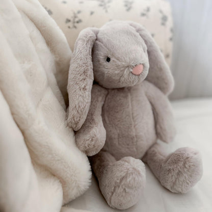 MON AMI Sterling Bunny 13-Inch Stuffed Rabbit for Boys & Girls | Soft Bunny Plush Toy | Snuggle Companion | Nursery Décor | Gift for Valentine’s Day & Birthdays