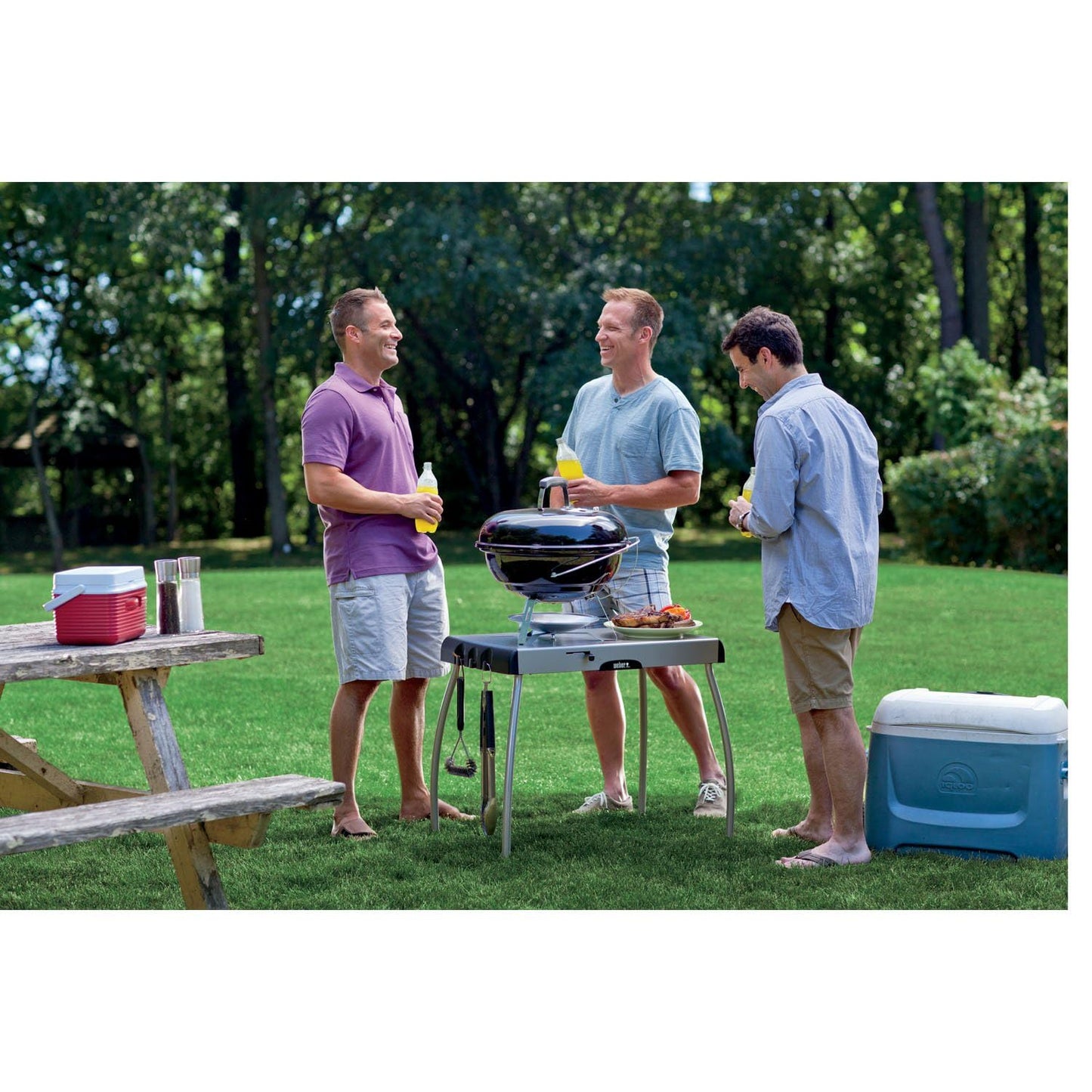 Weber Jumbo Joe Charcoal Grill, 18‑Inch, Black – Lightweight Portable Kettle BBQ Grill with Tuck‑N‑Carry® Lid Lock for Camping, Tailgating & Outdoor Cooking