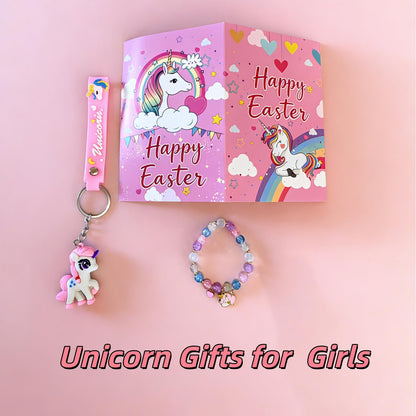 Runeaoys Unicorn Toys for Girls Age 4-6 Birthday Easter Gifts for Girls Age 3 4 5 6 7 8 9 10 Years Old Glow in the Dark Blanket Water Bottle Diamond Art Crafts