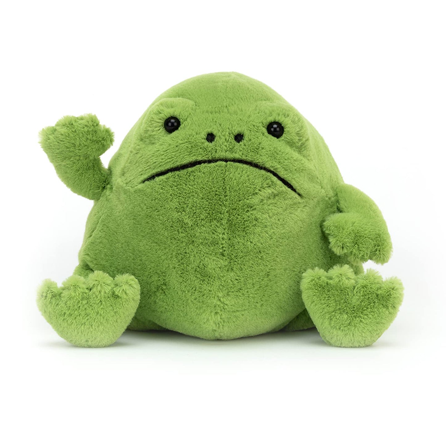 Jellycat Ricky Rain Frog Stuffed Animal, Medium 7 inches - Amphibian Plush Toy - Classic Children's Gift