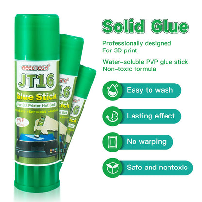 TEQStone 3D Printer Glue Stick 6 Pack, Perfect First Layer Adhesion, Prevents Warping on Heat Bed, Easy Release for ABS PLA PETG Filaments and Various Build Plate, 36g/1.27oz