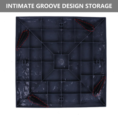 4Pcs Large Stepping Stones Outdoor Garden Walkway, Durable Plastic Pavers for Patio, Pathway, and Landscaping, Weatherproof Stepping Stones with Ground Stakes for Easy Installation