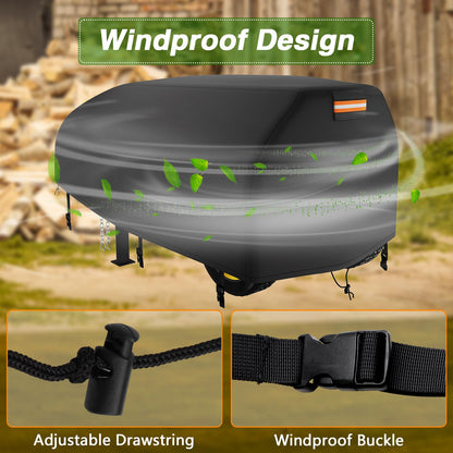 EVRBUL Log Splitter Cover Waterproof, 83" x 45" x 39", for 15-45 Ton Log Splitter, Heavy Duty Wood Splitter Cover, All Weather Protection