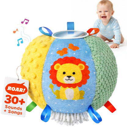 Move2Play, Hilariously Interactive Baby Ball with Music & Sound Effects | First Birthday Gift | Toddler Toy for Boys & Girls | Age 6, 9, 12, 18+ Month | 1, 2+ Year's Old (Sensory Ball)