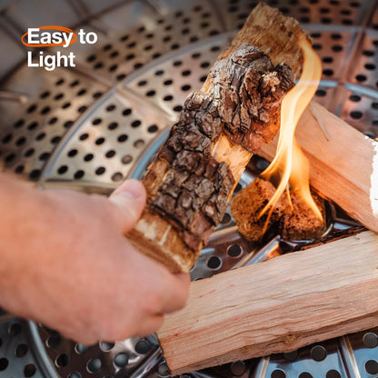 Solo Stove Yukon 2.0 + Stand, 27 Inch Smokeless Fire Pit – Portable Stainless Steel Outdoor Fireplace - 360° Airflow Technology and Removable Ash Pan – Ideal for 6 or More People, 43.9lbs, Ash