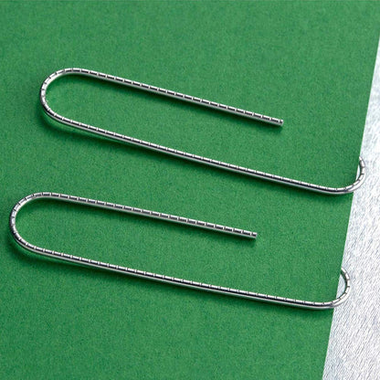 Vinaco Paper Clips Non Skid, 500PCS Medium and Jumbo Paper Clips (1.3 inch & 2.0 inch), Durable & Rustproof, Coated Paperclip Great for Office School and Personal Use