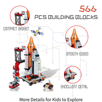 Tecnobicho Space Rocket Stem Project Toy for Boy Age 7 8 9 10 11 12 13 Building Block for Kid Age 8-12 Science Kits for Kids Age 8-14 Christmas Birthday Gift for Boys Girls 7-13
