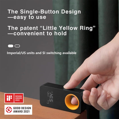 HOTO Laser Measuring Tool, Unique Gifts for Men Women, Pocket-Size 98Ft Laser Tape Measure ±2mm Accuracy, USB-C Rechargeable, OLED Display, Ft/M/in Unit, Real-time Data Sync, Cool Gadgets & Home Use