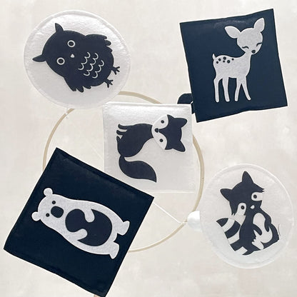 Vlokup Montessori Mobile, Black and White Mobile for Baby, Woodland Baby Crib Mobile for Boys Girls, Neutral Nursery Mobile High Contrast Mobile for Pack N Play, Nursery Decor Woodland