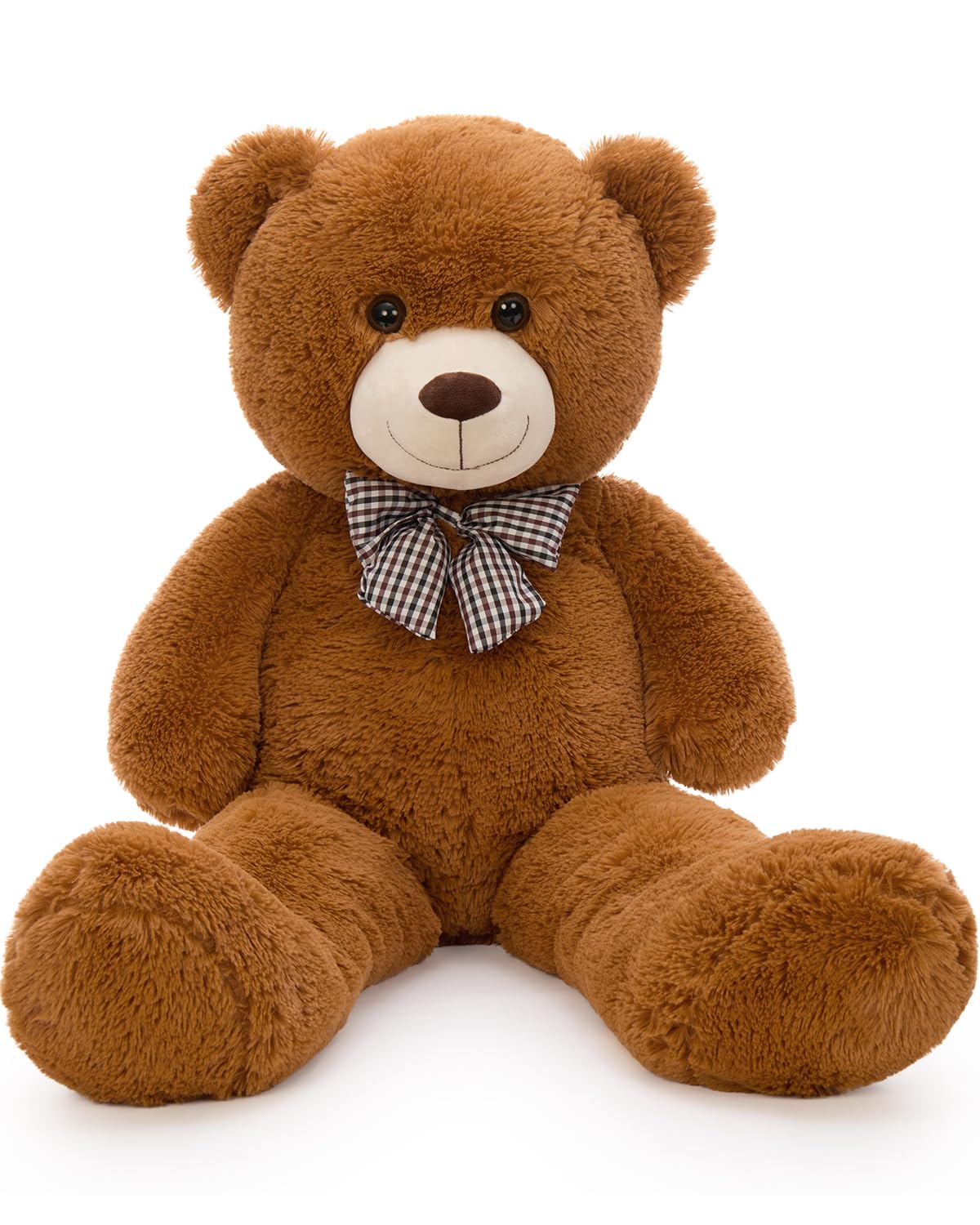 MaoGoLan Giant Teddy Bear Plush Toy - Ultra Soft & Cute Large Stuffed Animal 39 inches, Perfect for Baby Showers, Birthdays, Valentine’s Day Gifts (Kids, Couples, Family),Dark Brown