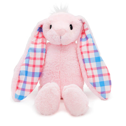 Plushible Easter Bunny Stuffed Animal, 14" (Pink) - Soft Embroidered Stuffed Bunny Plush Toy for Kids, Newborns, Boys & Girls, Cuddly and Adorable Plush Toys, Ideal for Birthdays & Gift Day
