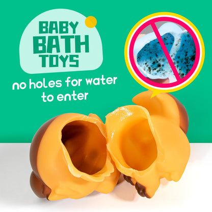 Hely Cancy Baby Bath Toys - No Hole Bath Toys for Kids, Bath Tub Shower Toys for Newborn Baby