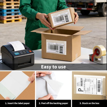 9527 Product 6" x 9" Clear Adhesive Top Loading Packing List Clear Shipping Pouches, Mailing/Shipping Label Envelopes (200 Pack)