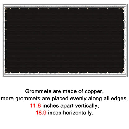 Sunnyglade 6 feet x 50 feet Privacy Screen Fence Heavy Duty Fencing Mesh Shade Net Cover for Wall Garden Yard Backyard (Black, 6 ft X 50 ft)