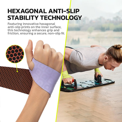 Adjustable Wrist Brace for Pain Relief, Carpal Tunnel & Tendonitis Support – Ergonomic Compression, Breathable & Anti-Slip Design, Fits Left & Right Hand, Ideal for Sports, Gaming & Office Use 2pcs