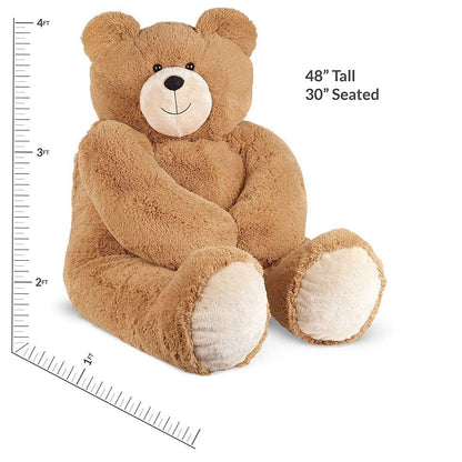 Vermont Teddy Bear Giant Stuffed Animal 4 FT - Big Easter Teddy Bear for Kids & Adults | Stuffed in Vermont, USA - Eco Friendly Gift Saves 200 Plastic Bottles