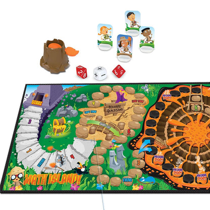 Learning Resources Math Island Addition & Subtraction Game - Math Manipulatives, Educational Board Toys, Classroom Flash Cards , Volcano Toy, STEM Kids, Gifts for Boys And Girls , Montessori