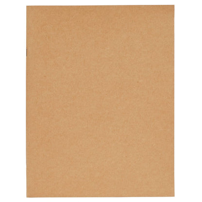 Paper Junkie Journaling Notebooks - 24 Pack, 8.5 x 11 In, Brown, Soft Cover - Blank Unlined Kraft Paper Sketchbooks & Writing Journals Bulk for Sketching & Note Taking