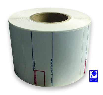 CĀS LST-8020 Printing Scale Label, 58 x 60 mm, UPC/Ingredients, 12 Rolls per Case, CĀS Scale Labels 8020, Guaranteed Quality, Try It!.
