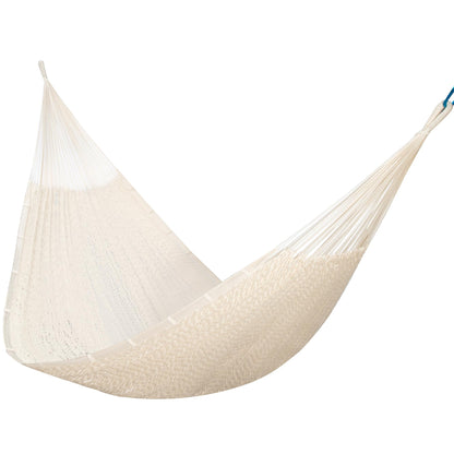 PNAEUT Handwoven Mayan Hammocks, Double Rope Hammock for Outdoor Outside & Indoor, Thick Soft 600 lbs Capacity Heavy-Duty, Includes Tree Straps, Carabiners & Carrying Bag (Nature, X-Large)