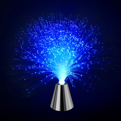 PEN&H Sensory Fiber Optic Lamp - Fiber Optic Lights with Cone Base ，LED Color Changing Calming Mood Night Light (2 Pack)
