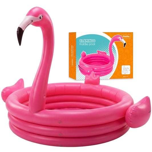 Pink Flamingo Pool Inflatables for Kids 48” - Baby Blow Up Swimming Fun Pool for Kids 1-3 - Summer Outdoor Play Center- Portable Backyard Water Play Pools for Boys & Girls