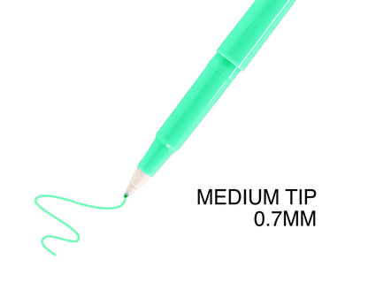 OPTIMUS 24-Color 0.7mm Felt Tip Pens - No Bleed, For Writing, Drawing, Journaling