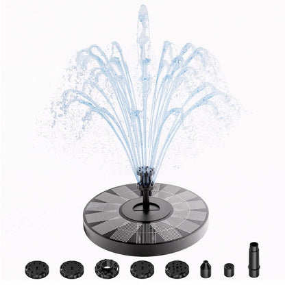 AISITIN 3.5W Solar Fountain for Bird Bath, Floating Solar Water Fountain Pump with 6 Interchangeable Nozzles, Outdoor Solar Water Pump for Garden Pond, Aquarium, Fish Tank, Pool