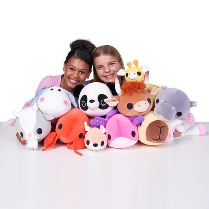 Hug-A-Lumps Cow Clover by ZURU, Medium, 3.3 lbs, Cuddly Squishy Weighted Plush, Sleeping Pillow Plush, Stuffed Animal (Cow)