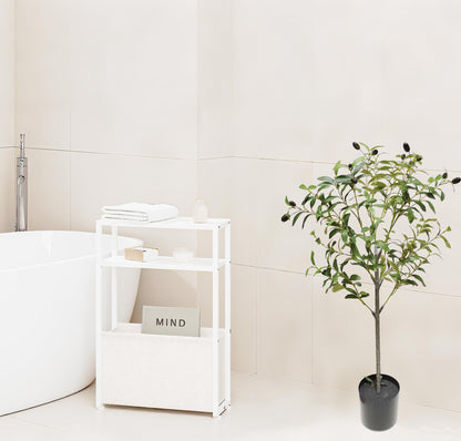 Kiko Artificial Olive 3 Ft Tall Fake Floor Plant Greenery Potted Plants for Office,Gymnasium Room, Living Room, Dinner Room, Shopping mall,Artificial Plant for Indoors and Outdoors
