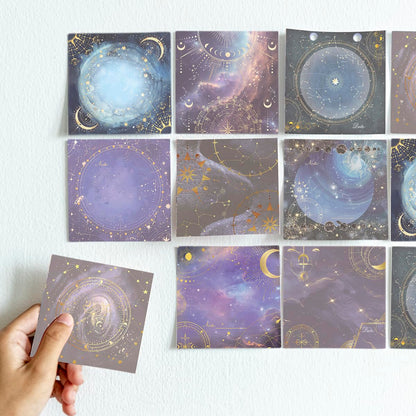 Post it Notes 3x3 Cute and Aesthetic Sticky Notes Planner Notepad - 450 Sheets - Desk Accessories for School, Office, and Home - Ideal Gifts for Teachers, Women, and Coworkers (Astrology Fantasy)