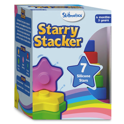 Skillmatics Starry Stacker | Silicone Stacking Toy (Ages 6 months - 3 years)