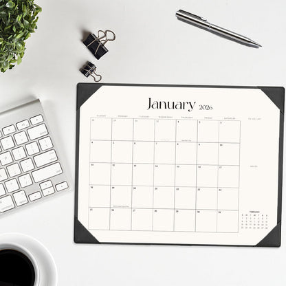 Desk Calendar 2026-2027 with Desk Mat – 22" x 17" Large Desk Pad Calendar Runs from January 2026 to June 2027, Office Supplies Desktop Monthly Calendar for Home & Office