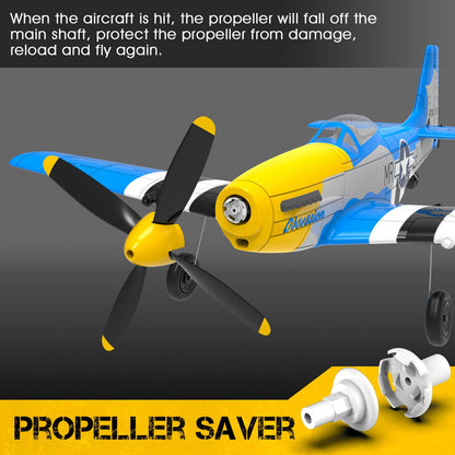 GoolRC RC Airplane, 2.4GHz 4CH Remote Control Airplane, Ready to Fly RC Plane with 6-Axis Gyro, RC Aircraft Flight Toys with One-Key Aerobatic, One-Key U-Turn for Adults and, Included 3 Batteries